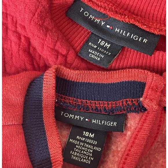 Lot of 5 Baby Girl Clothes 18M Tommy Hilfiger Zara Disney Mickey Babies R Us Pj - Picture 2 of 10